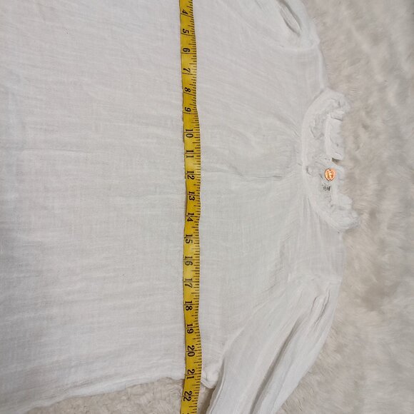 Free People FP ONE Women's White Long Sleeve Blouses Top Size S - Picture 4 of 9